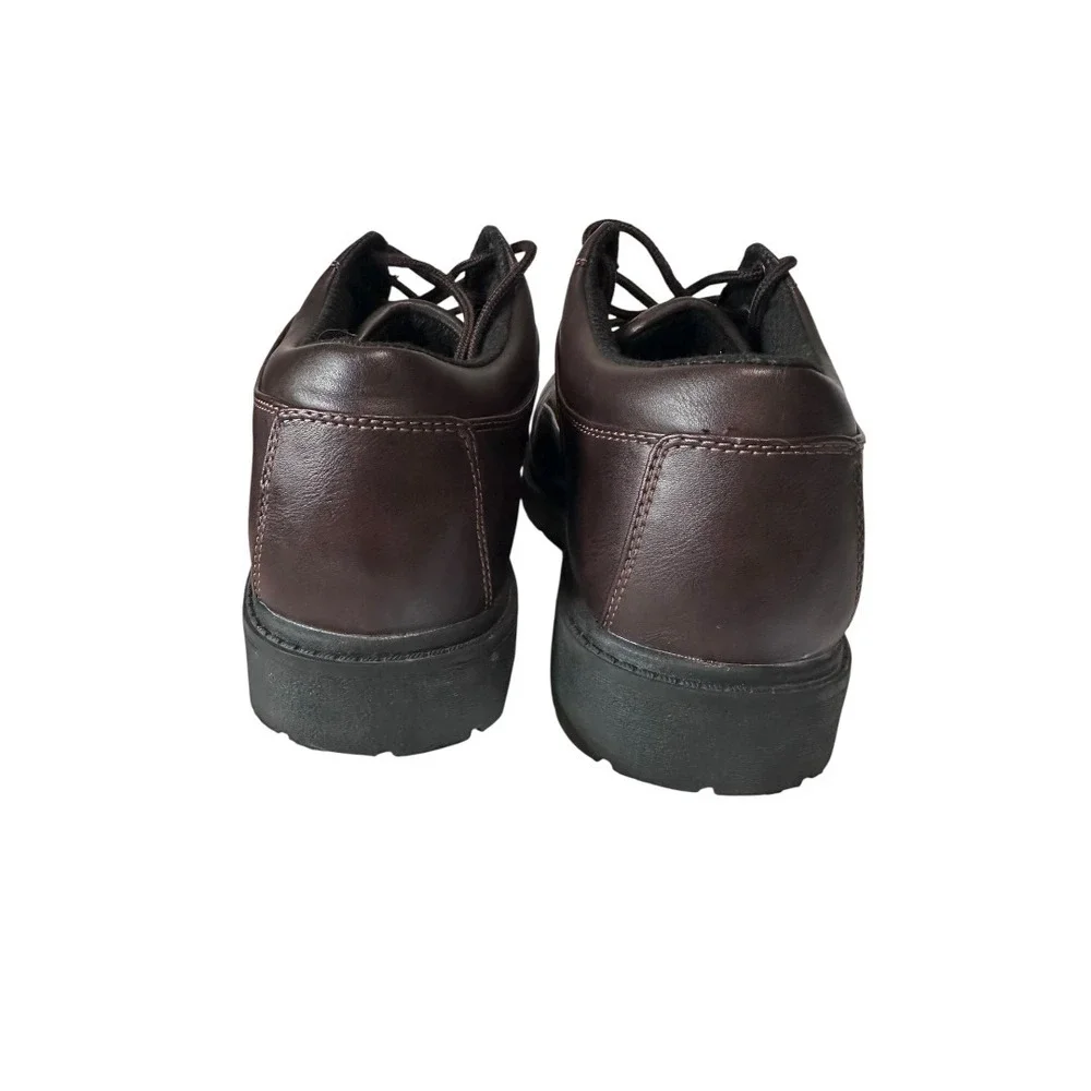 Lugz Oxford Work Shoes Mens 12 Brown Good Slip Resistant MSVYV-245‎